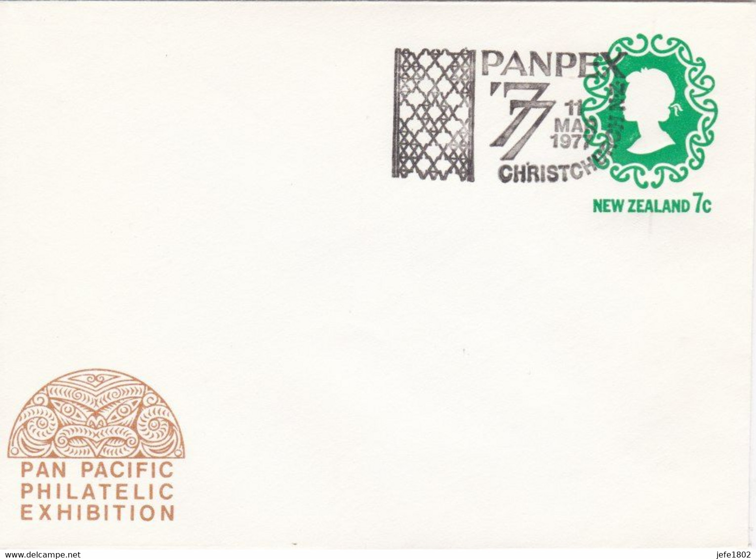 PANPEX '77 - TUKUTUKU, Reed Panel Design, Patikitiki Common Diamond-shaped Sand Flounder - 11 Mar 1977 - Postal Stationery