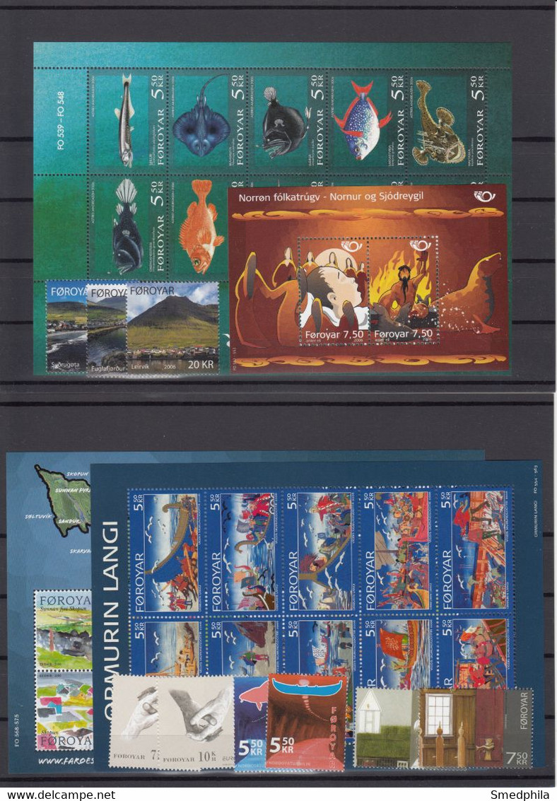 Faroe Islands 2006 - Full Year MNH ** - Faeroër