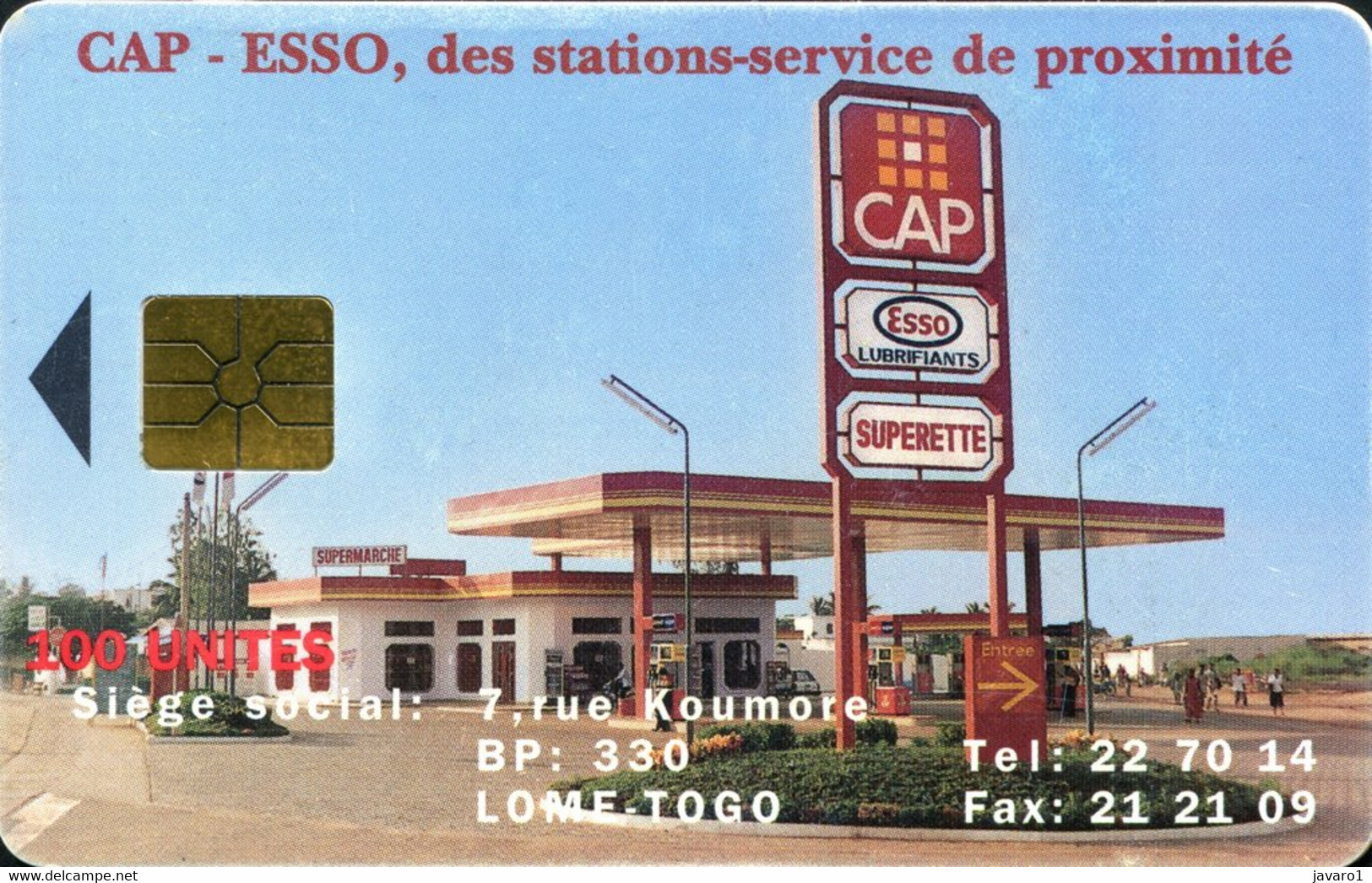 TOGO : 24 100u CAP -ESSO Station USED - Togo