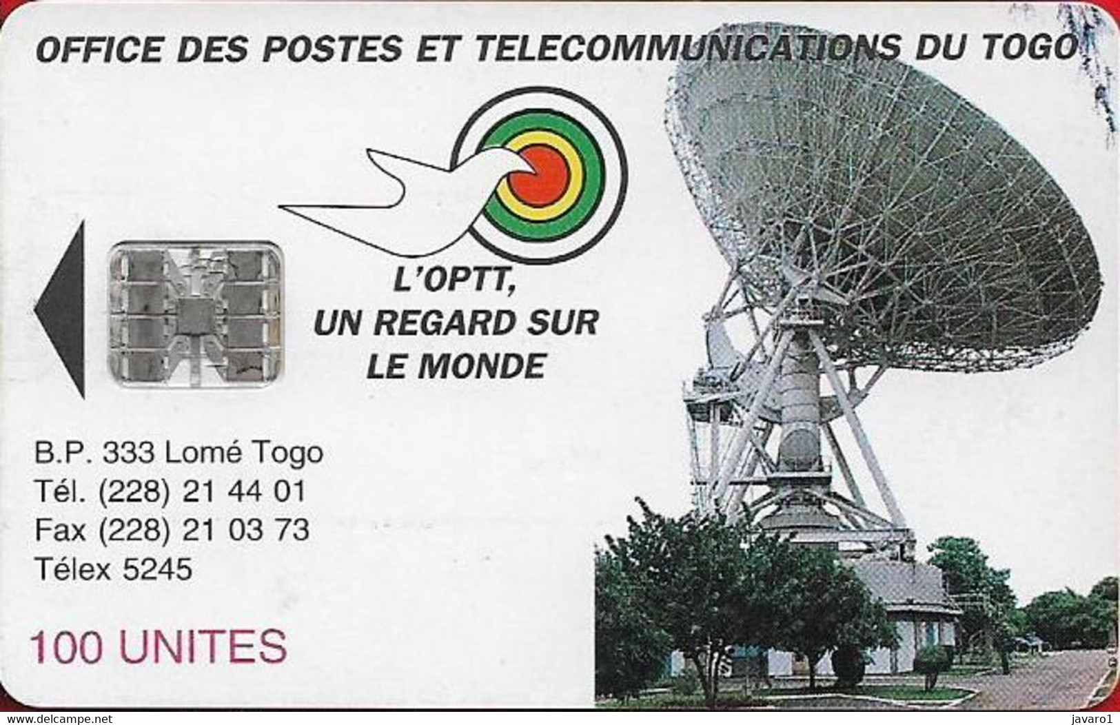 TOGO : 07B 100u Satellite / L)OPT TOGO /A, Ctrl /B USED - Togo