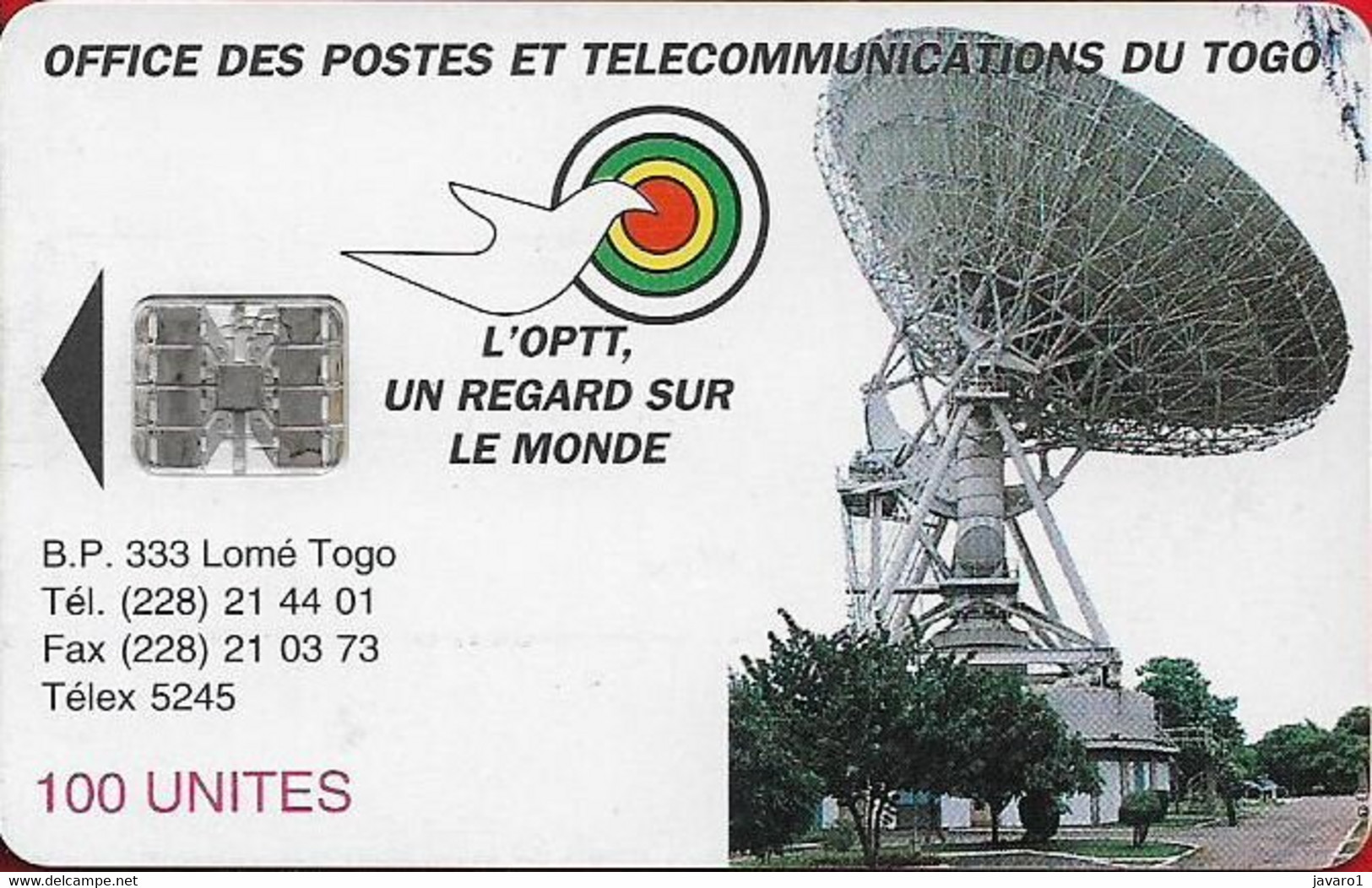 TOGO : 07A 100u Satellite / L)OPT TOGO /A USED - Togo