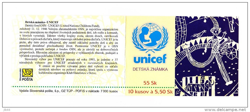 Carnet Unicef Enfants 2000 De 10  Timbres C 322 / Booklet  Unicef 2000  Mi 36 (370) - Nuovi