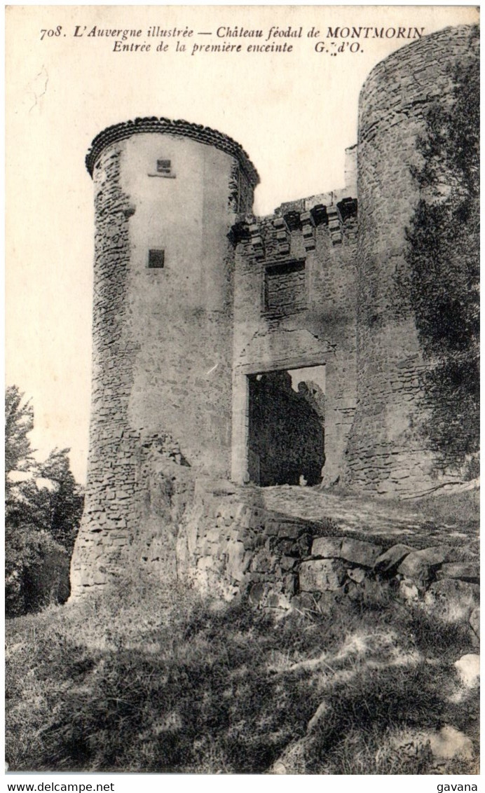 63 Chateau Féodal De MONTMORIN - Entrée De La Première Enceinte - Altri & Non Classificati