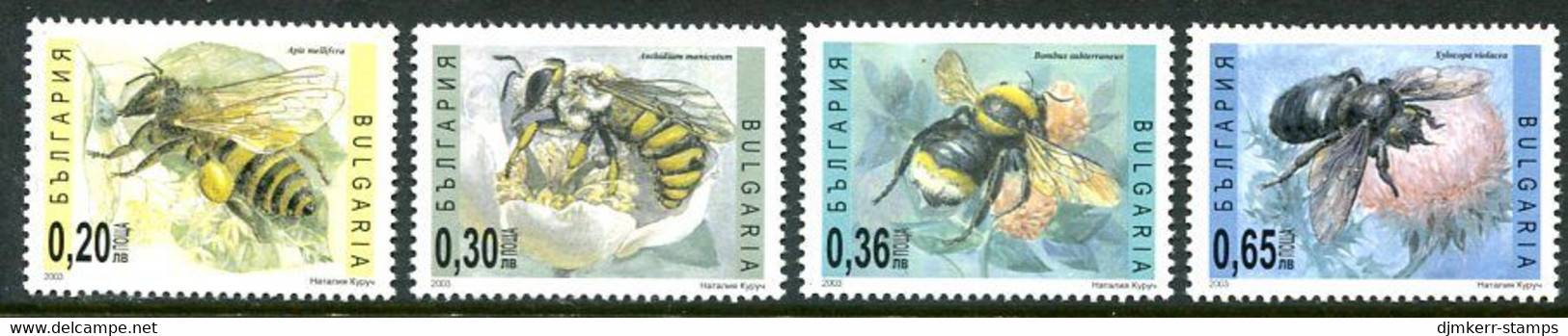 BULGARIA 2003 Bees MNH / **  Michel 4601-04 - Unused Stamps