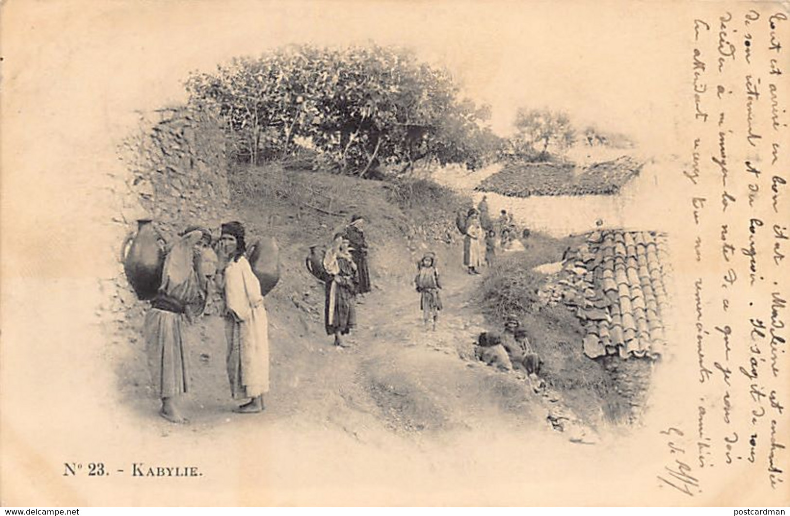 KABYLIE - Intérieur D'un Village Kabyle (sans Légende) - Ed. VOLLENWEIDER 23 - Scenes