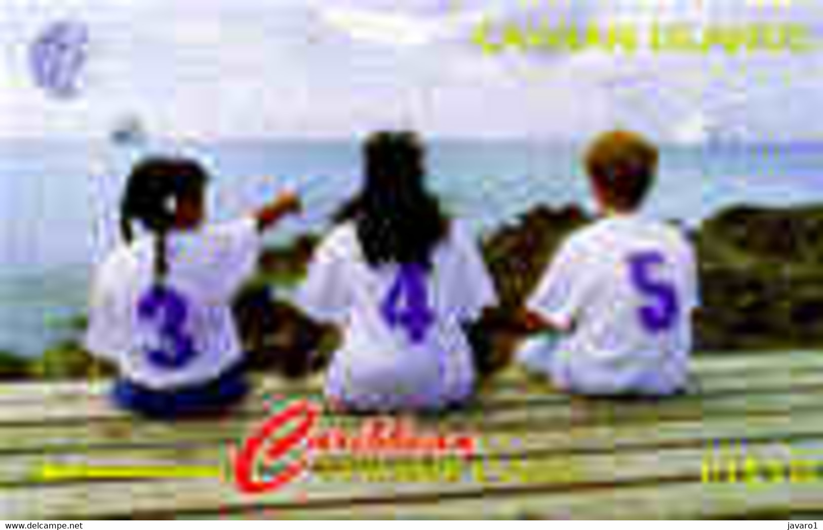 CAYMAN : 131C CI$10 3Girls 3-4-5 On Bank@sea USED - Kaimaninseln (Cayman I.)