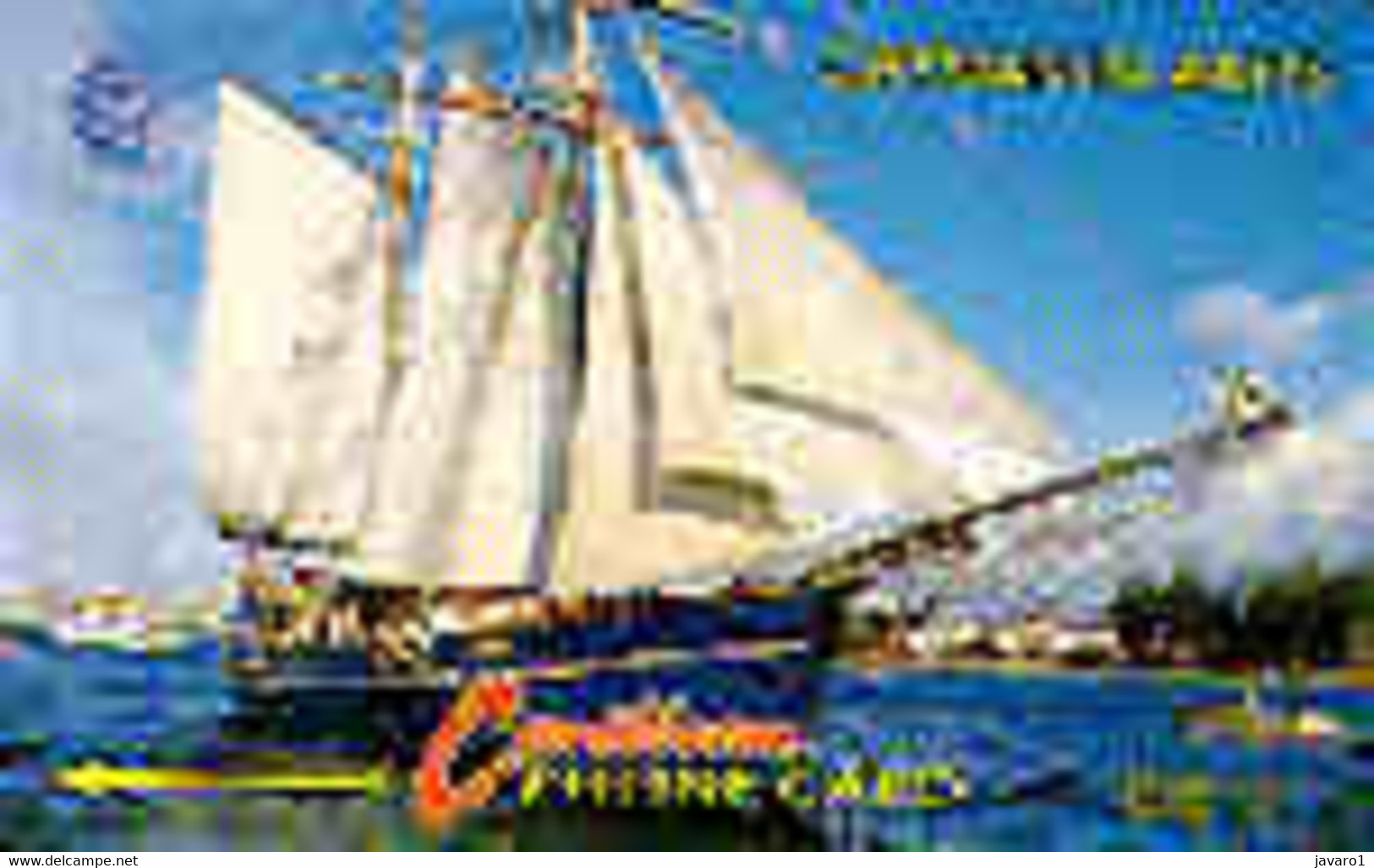 CAYMAN : 008B CI$10  SCHOONER Sailboot USED - Kaaimaneilanden