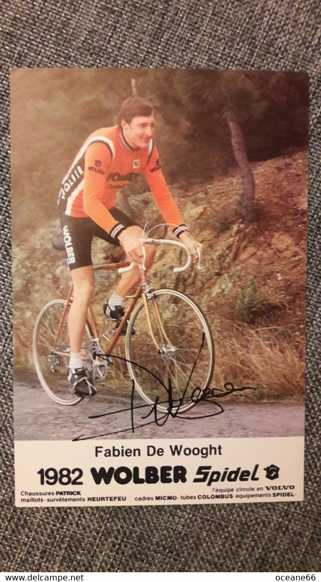 Fabien De Wooght Wolber 1982 - Cycling