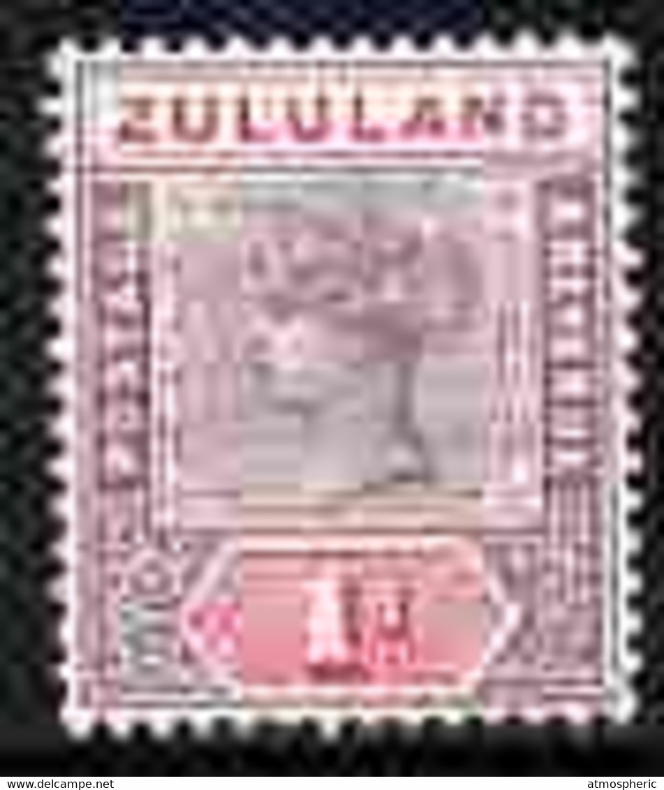 Zululand 1894-96 QV Key Plate 1d Mounted Mint SG 21 - Zululand (1888-1902)