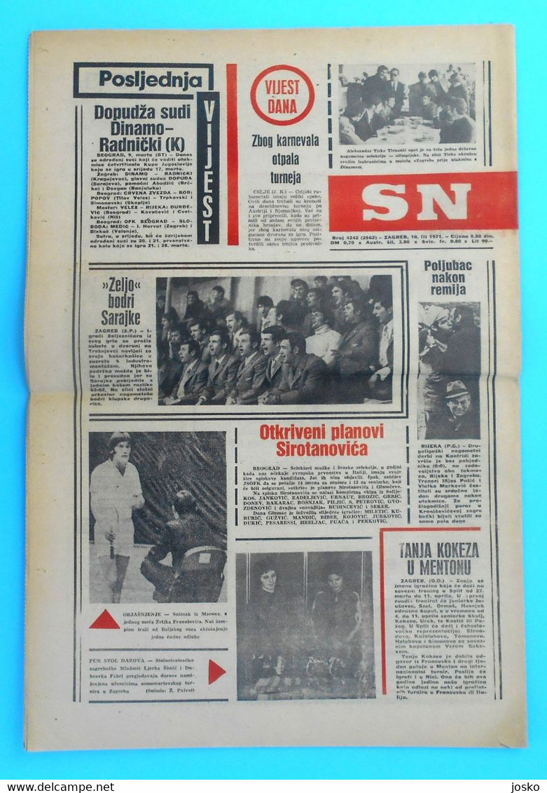 MUHAMMAD ALI Vs JOE FRAZIER 1971 (Fight Of The Century) - Yugoslav Sports Newspaper (1971) * Boxe Boxeo Boxen Pugilato - Libros