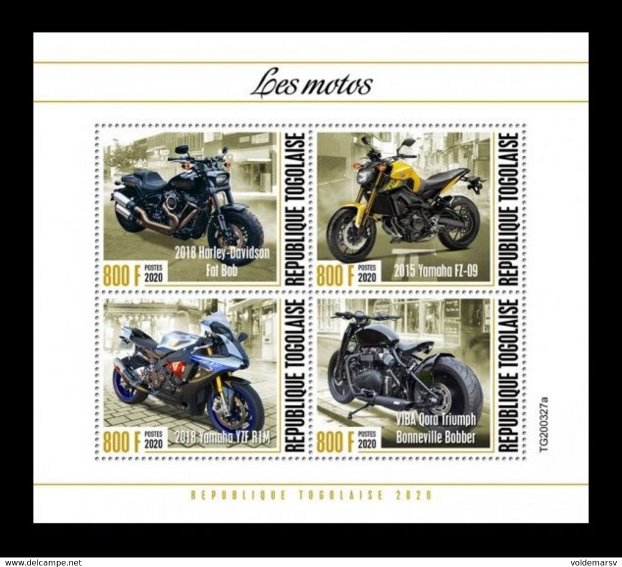 Togo 2020 Mih. 11872/75 Motorcycles MNH ** - Togo (1960-...)