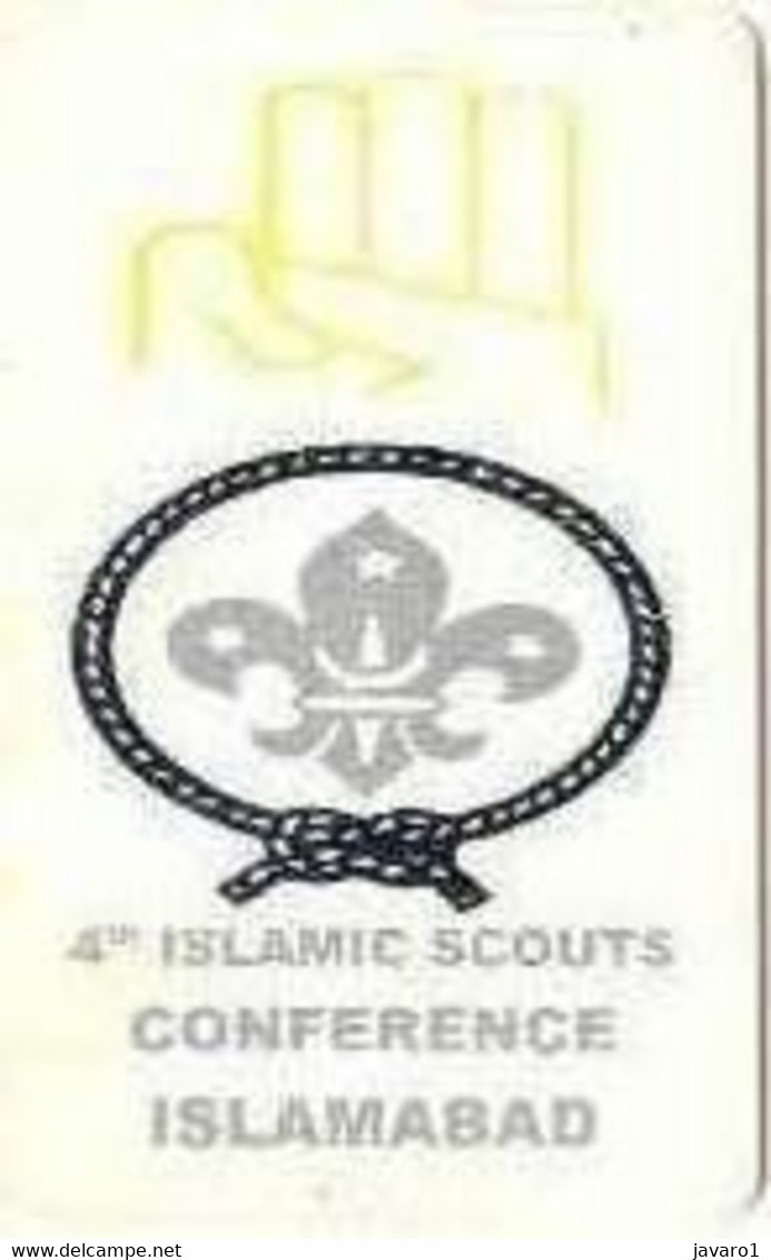 PAKMAP : WP16206 150 Lilly 4th Islamic Scouts Conference Islamabad USED - Pakistan