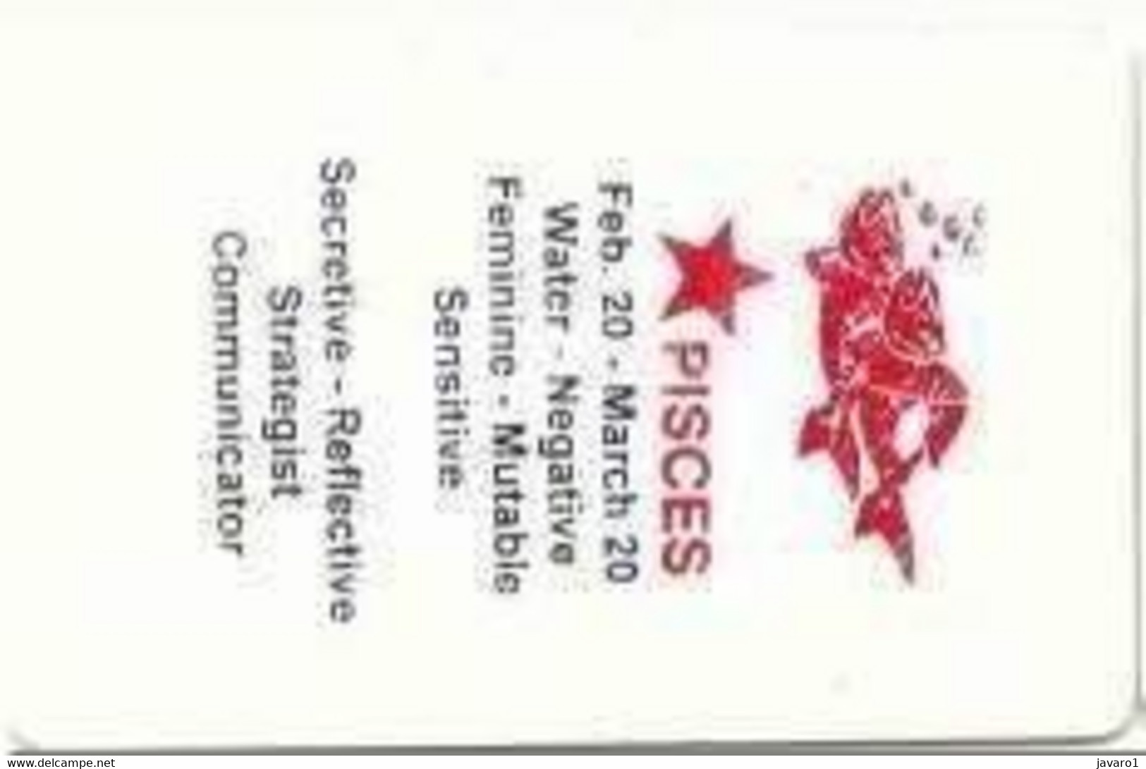 PAKMAP : WP16021C 150 Large Horoscope PISCES USED - Pakistan