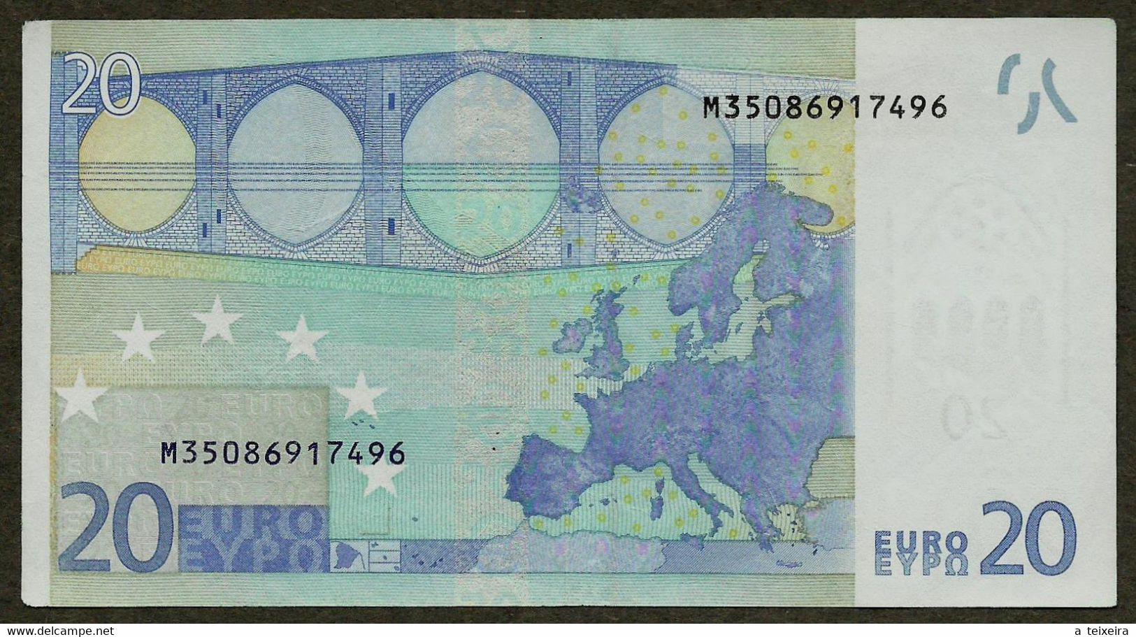 Portugal - 20 Euro - U008 B2 - M35086917496 - Circulated - 20 Euro