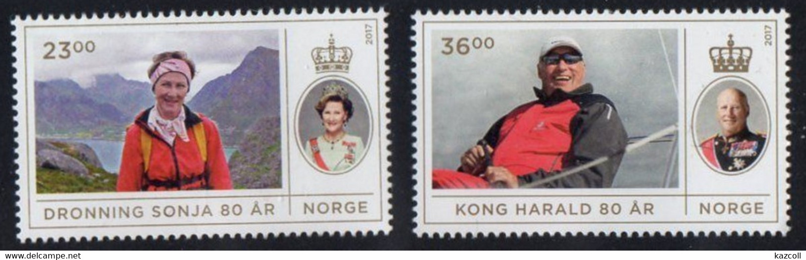 Norway 2017.  80 Years Of King Harald V And Queen Sonja.  MNH - Neufs