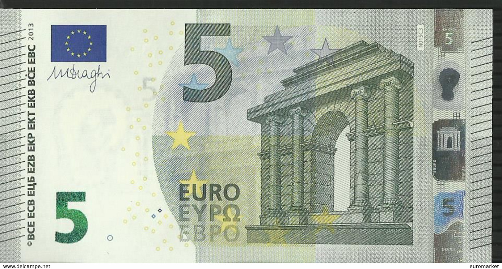 5 EURO AUTRICHE - AUSTRIA N015 UNC DRAGHI - 5 Euro