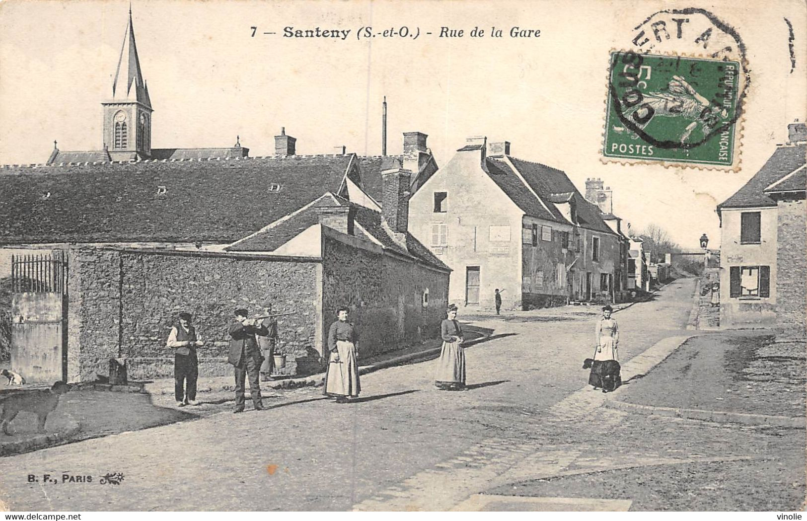 21-376 : SANTENY. RUE DE LA GARE - Santeny