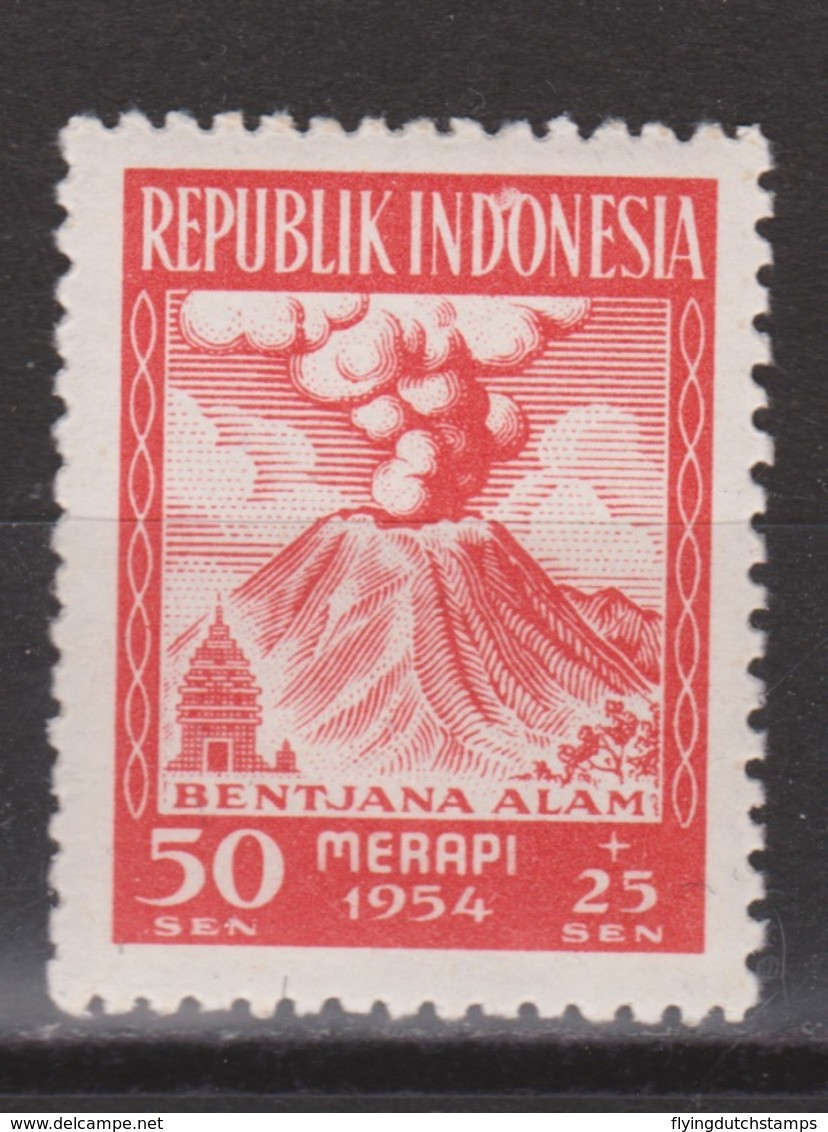 Indonesie 121 MNH ; Vulkaan, Volcano, Volcan, Gunung Merapi 1954 NOW MANY STAMPS INDONESIA VERY CHEAP - Vulcani