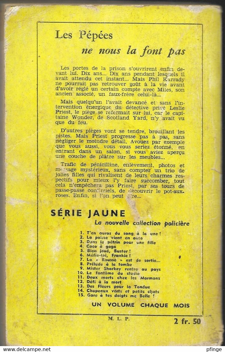 Les Pépées Ne Nous La Font Pas Par John W. Reel - Série Jaune N°16 - Remparts, Ed. Des