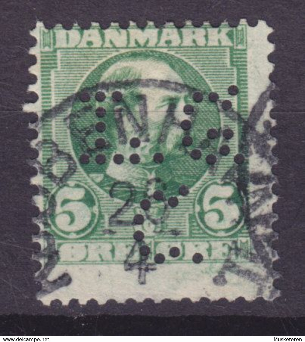 Denmark Perfin Perforé Lochung (L26) 'L.G.C.' L. C. Glad & Co. A/S, København Deluxe Lapidar KJØBENHAVN Cancel Chr. IX. - Errors, Freaks & Oddities (EFO)