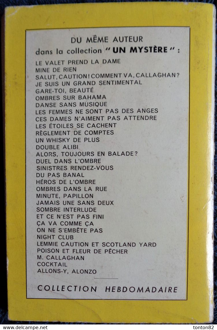 Peter Cheyney - La Dame En Noir - Presses De La Cité - " Un Mystère " N° 83 - ( 1954 ) . - Presses De La Cité