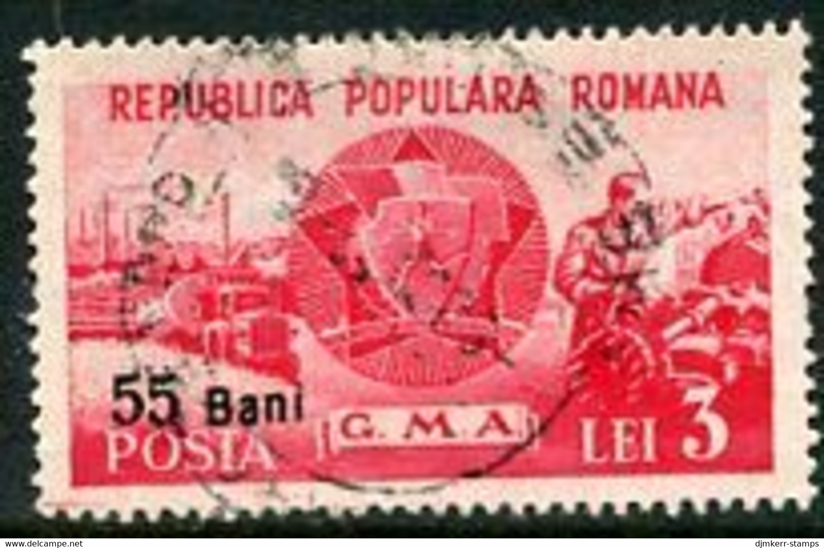 ROMANIA 1952 Currency Reform Surcharge On  Sport 3 L. Used.  Michel 1339 - Gebruikt