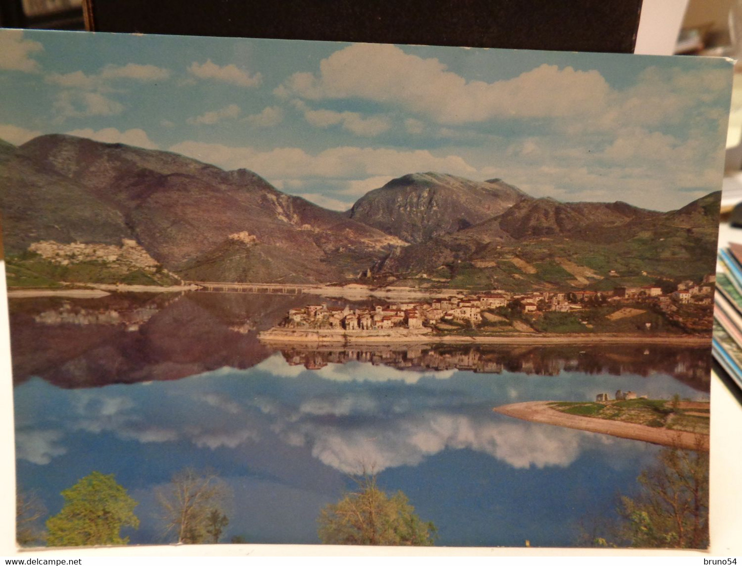 Cartolina  Castel Di Tora E Colle Di Tora Prov Rieti Lago Del Turano 1965 - Rieti