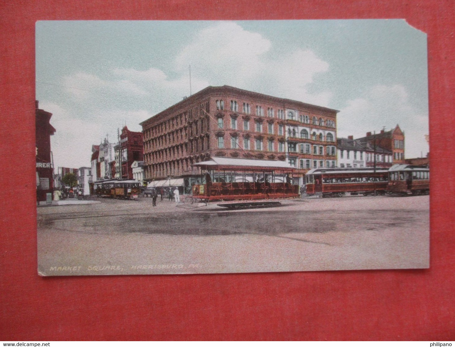 Trolleys At Market Square  Harrisburg  Pennsylvania  Ref 4572 - Harrisburg