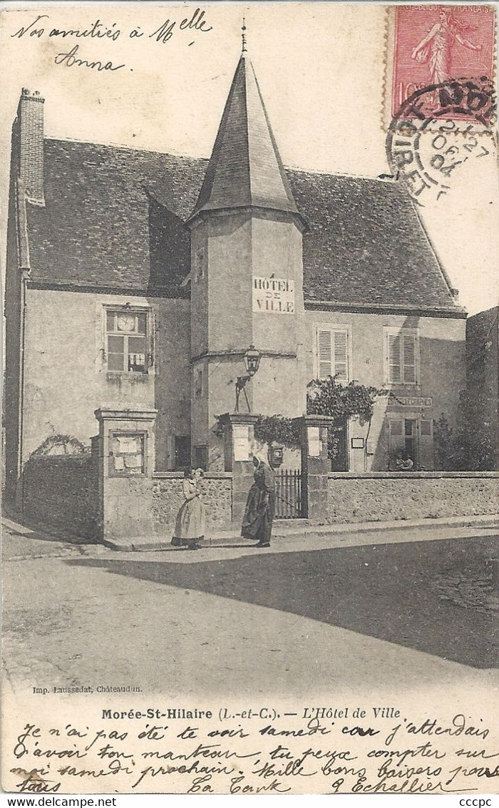 CPA Morée-st-Hilaire L'Hôtel De Ville - Moree