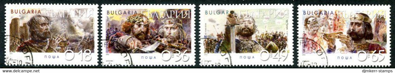 BULGARIA 2002 Founders Of The Bulgarian State Used.  Michel 4582-85 - Oblitérés