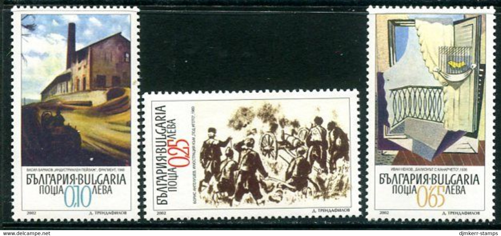 BULGARIA 2002 Paintings MNH / **.  Michel 4554-56 - Neufs