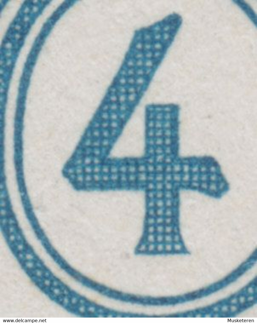 Denmark 1938 Mi. 197 II     4 Ø Wellenlinien ERROR Variety (SAVA 198) DOUBLE Printing In '4' (2 Scans) - Errors, Freaks & Oddities (EFO)