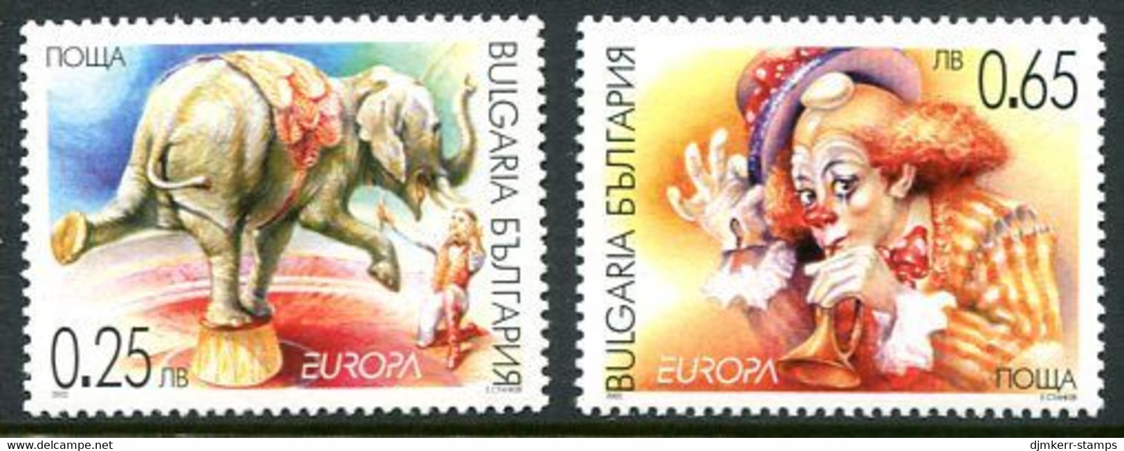 BULGARIA 2002 Europa: Circus MNH / **.  Michel 4550-51 - Nuevos