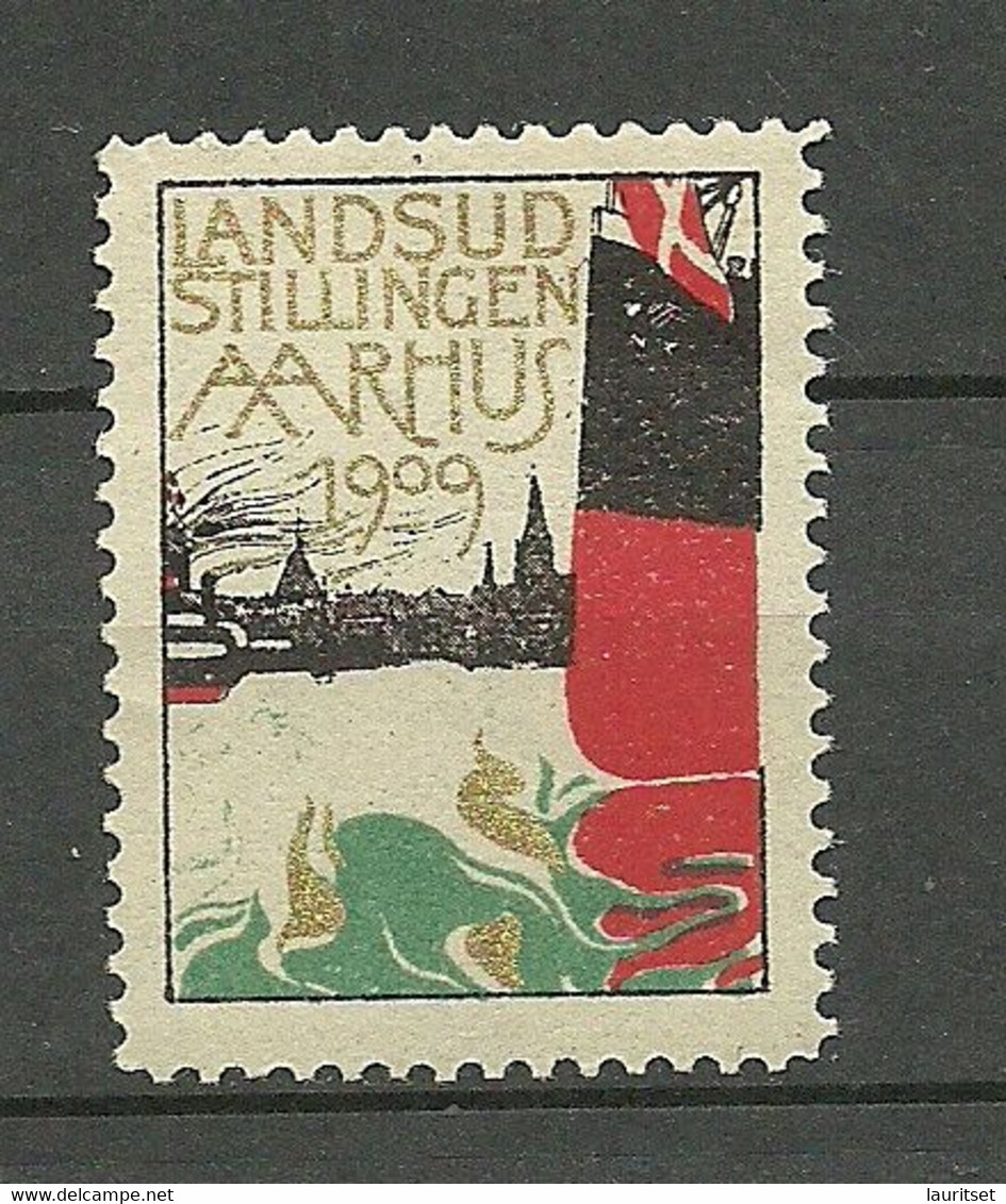 DENMARK Dänemark Danmark 1909 Advertising Stamp Reklamemarke Aarhus Exhibition Ausstellung MNH - Unused Stamps