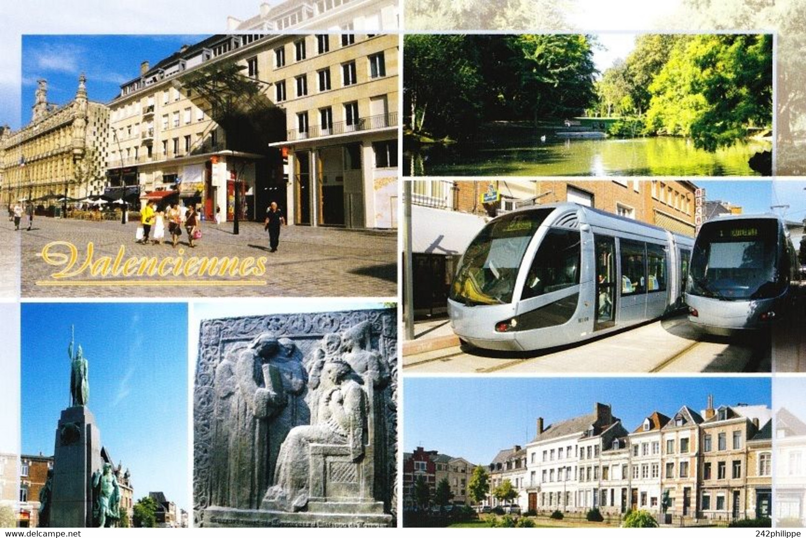 CPM , Tram Tramway  CITADIS à Valenciennes, Multi Vues - Valenciennes