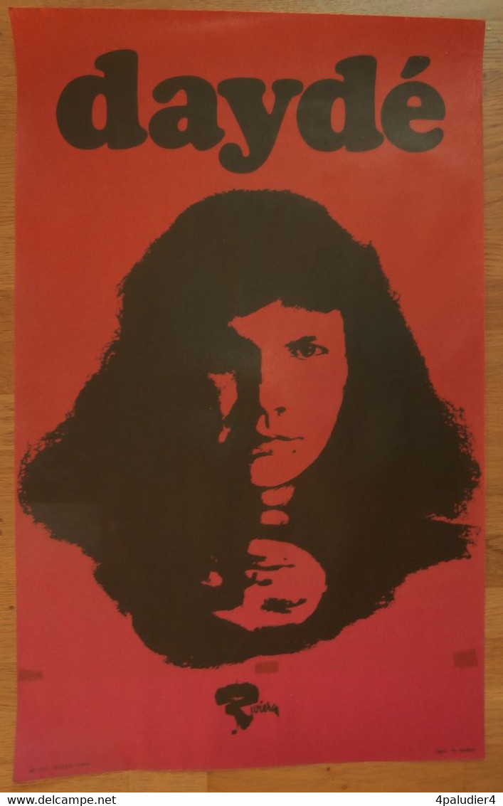 ( Musique Rock Blues ) Affiche Originale Joël DAYDÉ Disques RIVIERA 1970 - Plakate & Poster