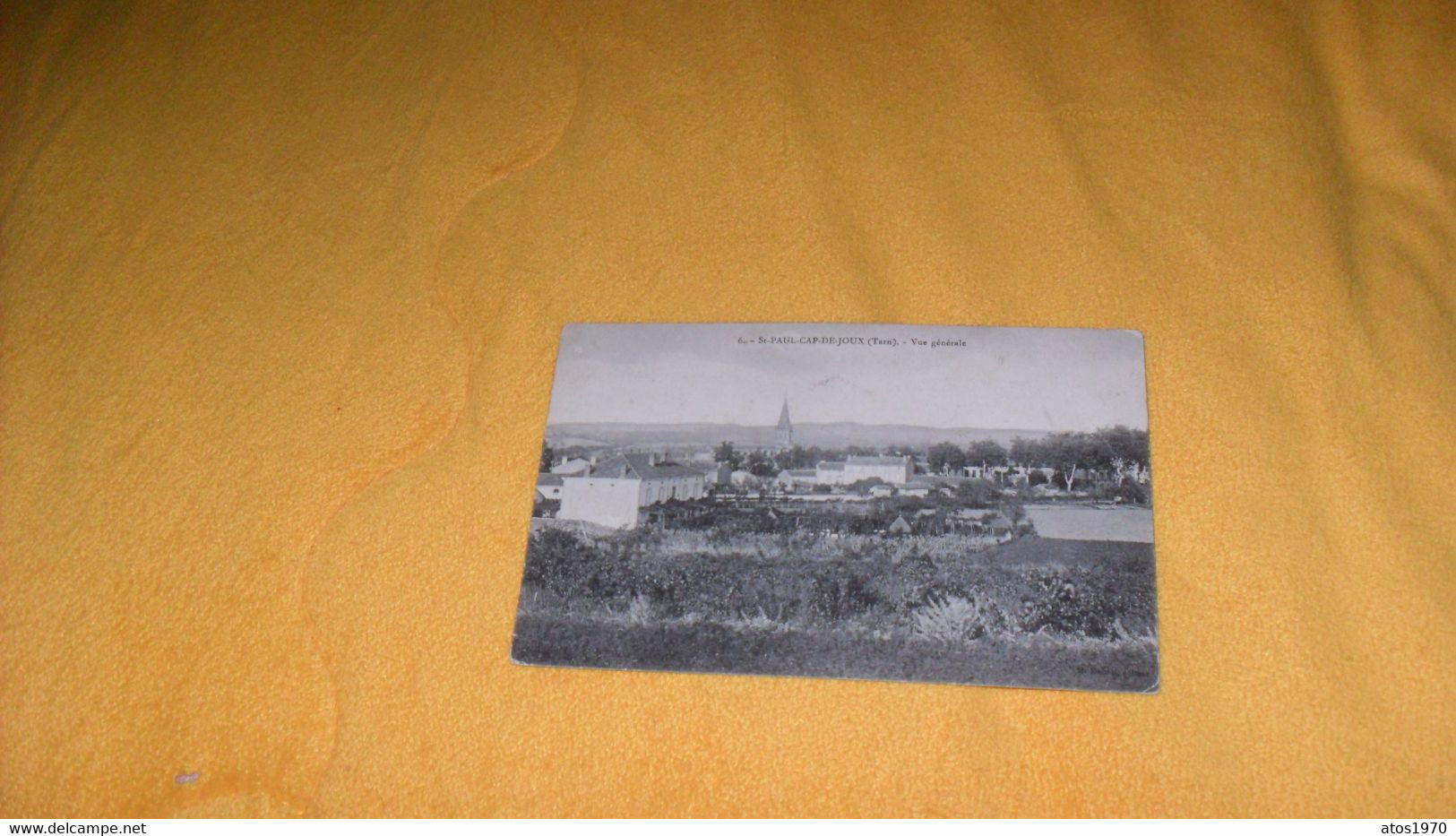 CARTE POSTALE ANCIENNE CIRCULEE DATE ?../ ST PAUL CAP DE JOUX.- VUE GENERALE..CACHETS + TIMBRE - Saint Paul Cap De Joux