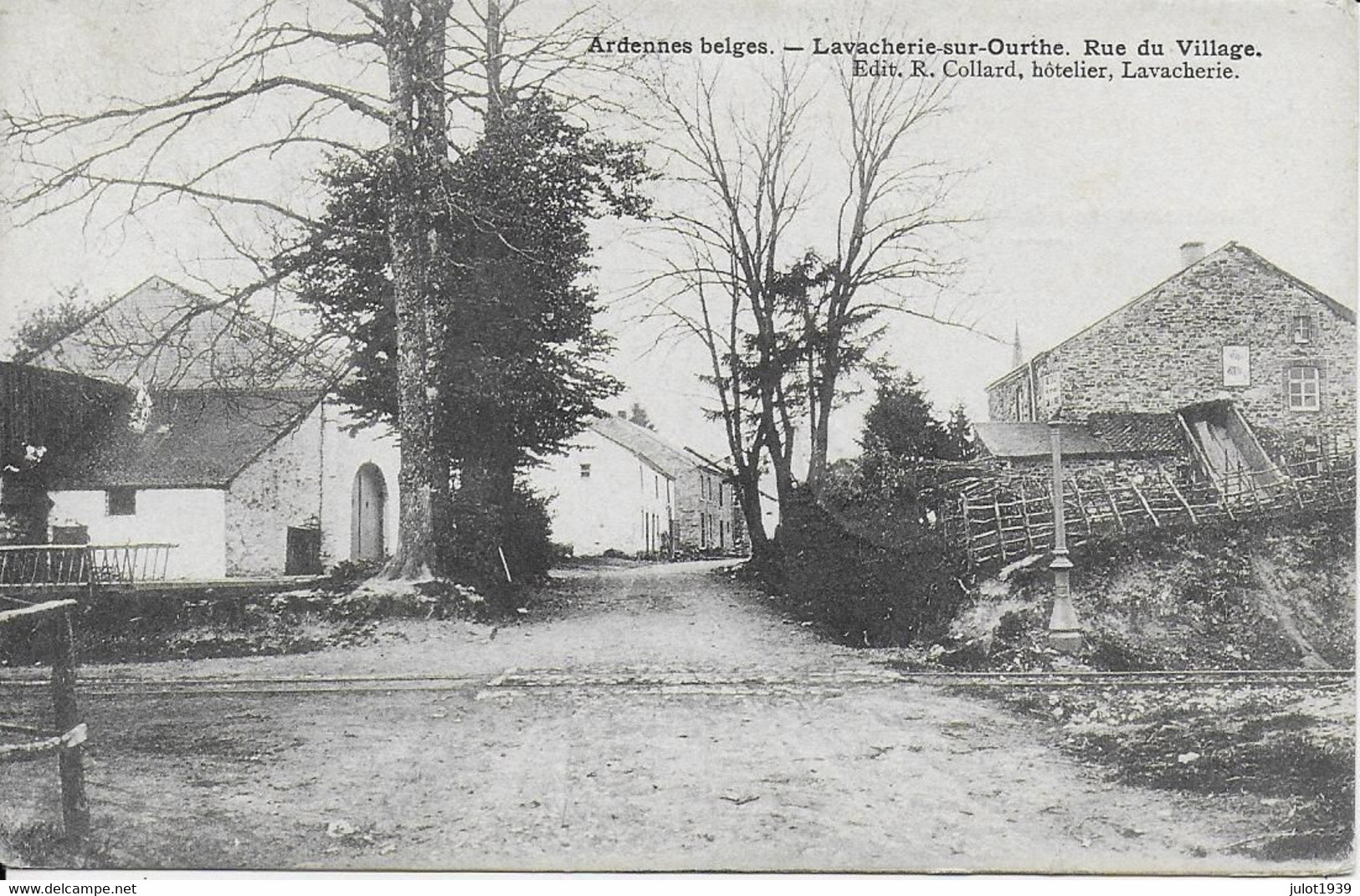 LAVACHERIE ..-- RAILS TRAM . 1907 Vers LESSIVE ( Mme Ed. DUMONT ) . Voir Verso . - Sainte-Ode