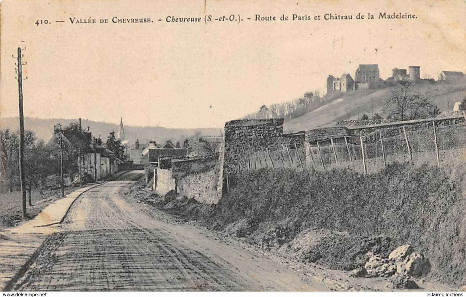 Chevreuse       78          Route De Paris Et Château De La Madeleine        (voir Scan) - Chevreuse