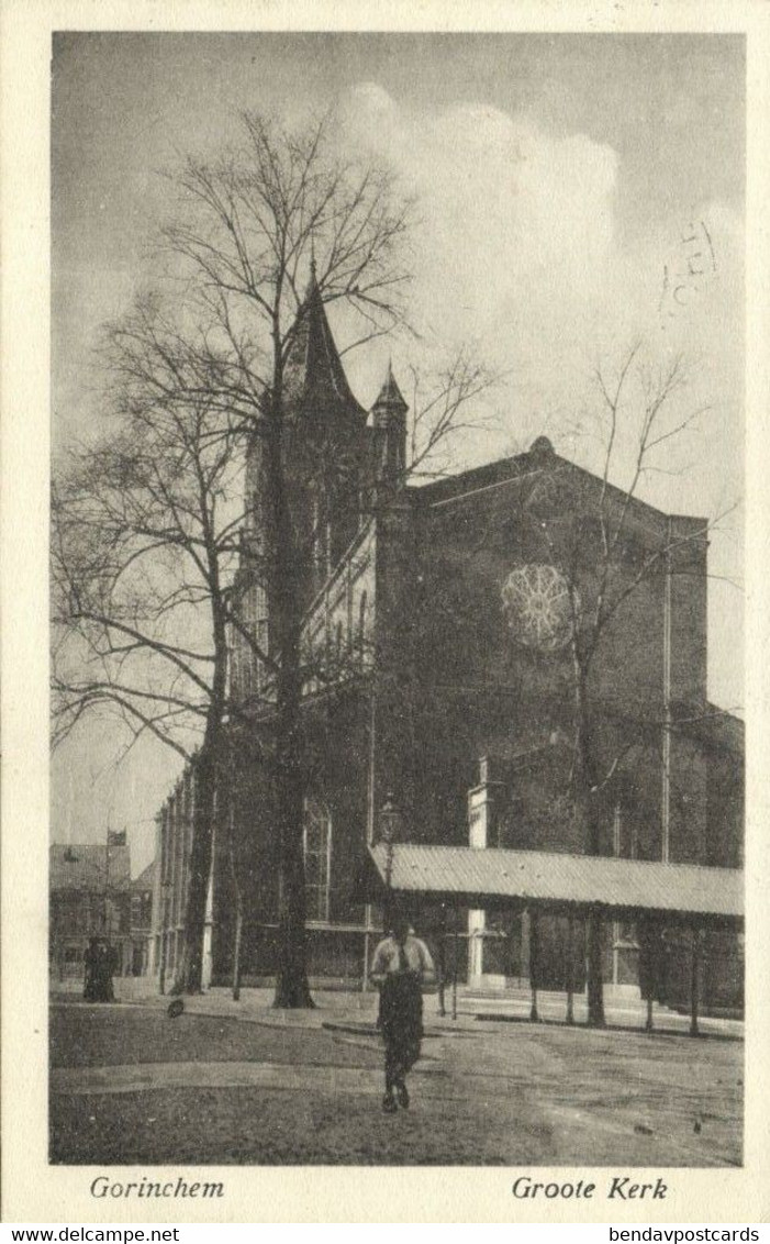 Nederland, GORINCHEM, Groote Kerk (1918) Ansichtkaart - Gorinchem