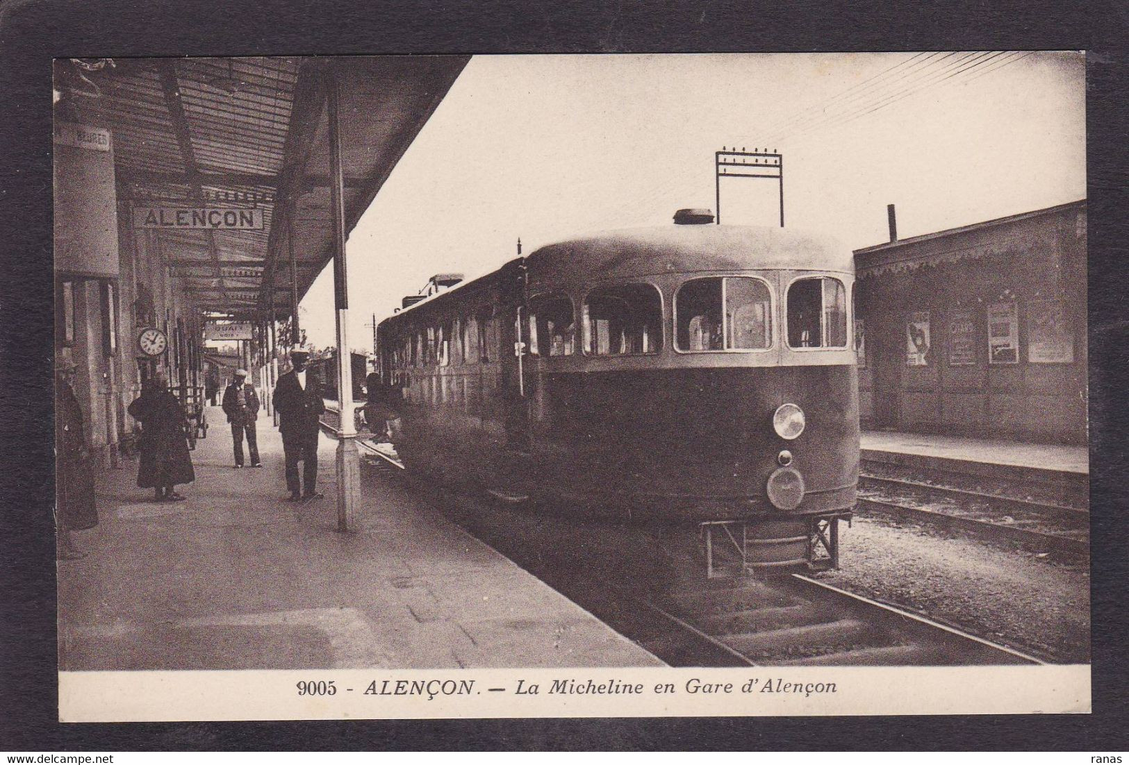 CPA [61] Orne > Alencon Gare Chemin De Fer Train Micheline Non Circulé - Alencon