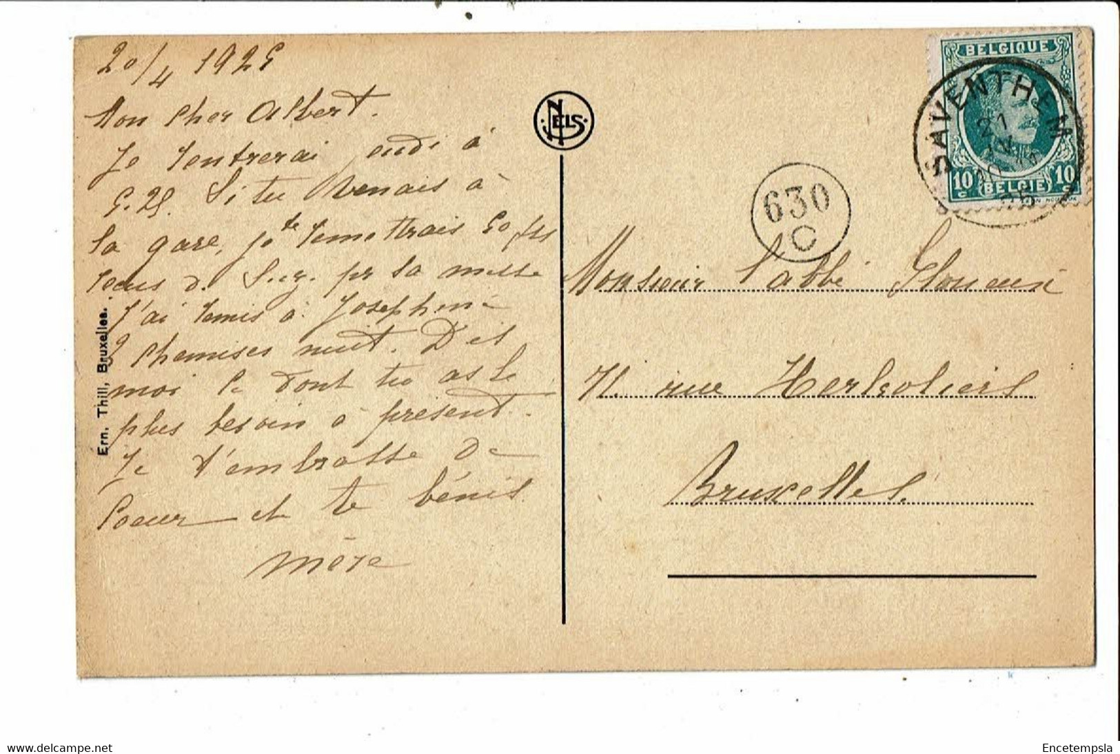 CPA Carte Postale-Belgique-Saventhem-Pensionnat Des Religieuses Ursulines-Calvaire-1925-VM25838mm - Zaventem