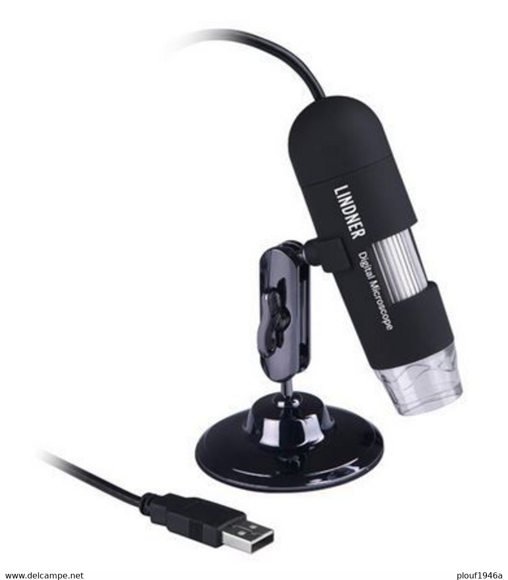 Microscope USB Lindler 7155 Avec CD Originaux Et Instructions - Stamp Tongs, Magnifiers And Microscopes