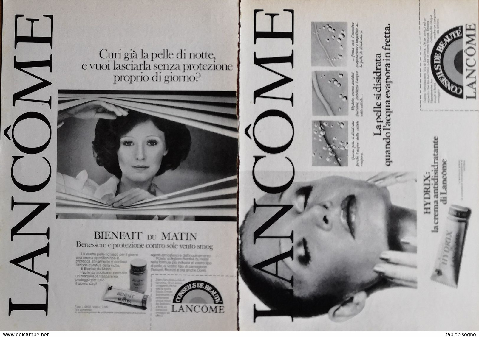 1976 - LANCOME - 2 Pag. Pubblicità Cm. 13x18 - Magazines