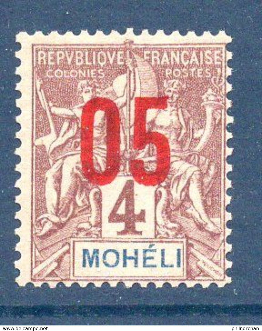 Colonies Françaises Mohéli 1906 Neuf* TB  N°17  0,40 €  (cote 2 € 1 Valeur) - Unused Stamps