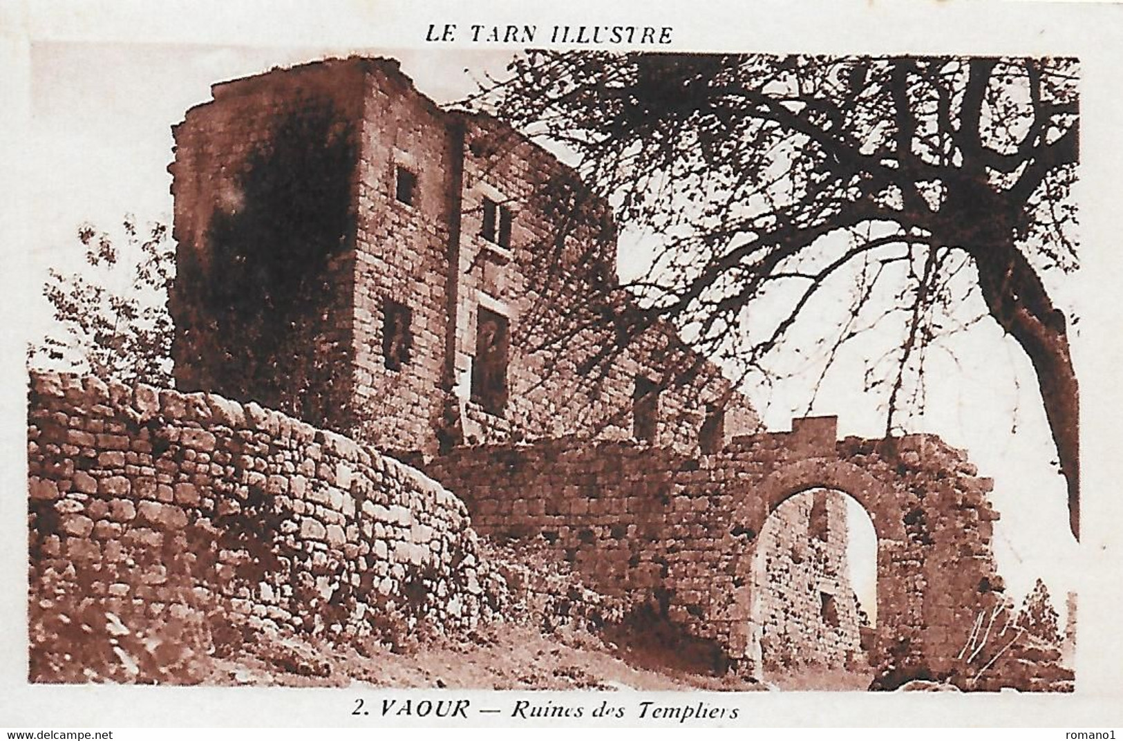 81)    VAOUR  -  Ruines Des  Templiers - Vaour