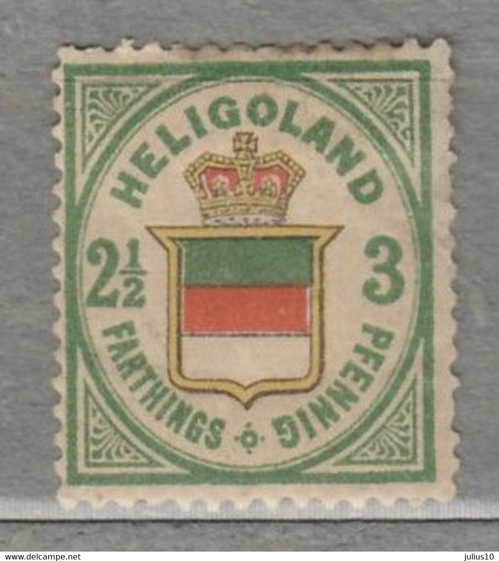 Heligoland 1876 Perf 13 ½; 14 ½  MINT(*) Mi 17 #27056 - Héligoland