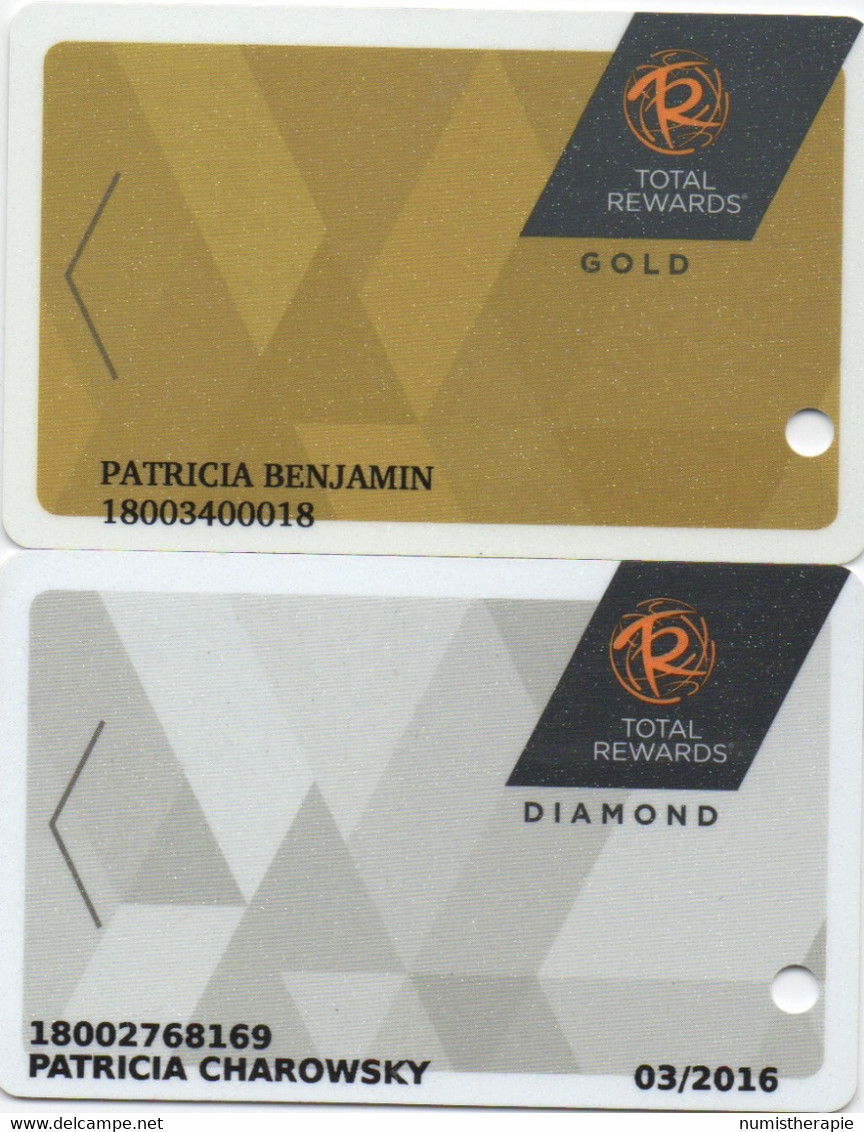 Série De 2 Cartes Casino : Total Rewards : Gold 2015 / Diamond 2015 - Casinokaarten