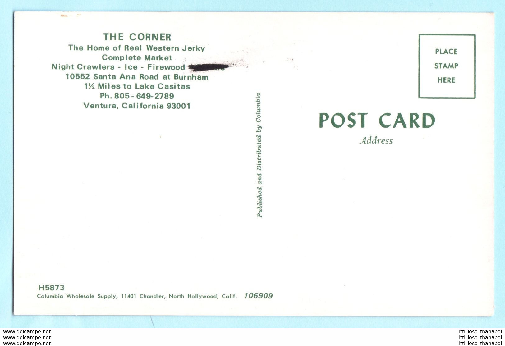 USA - California - Ventura - The Corner --- AK Postcard Cover (KF)(2 Scan)(7809AK) - Sonstige & Ohne Zuordnung