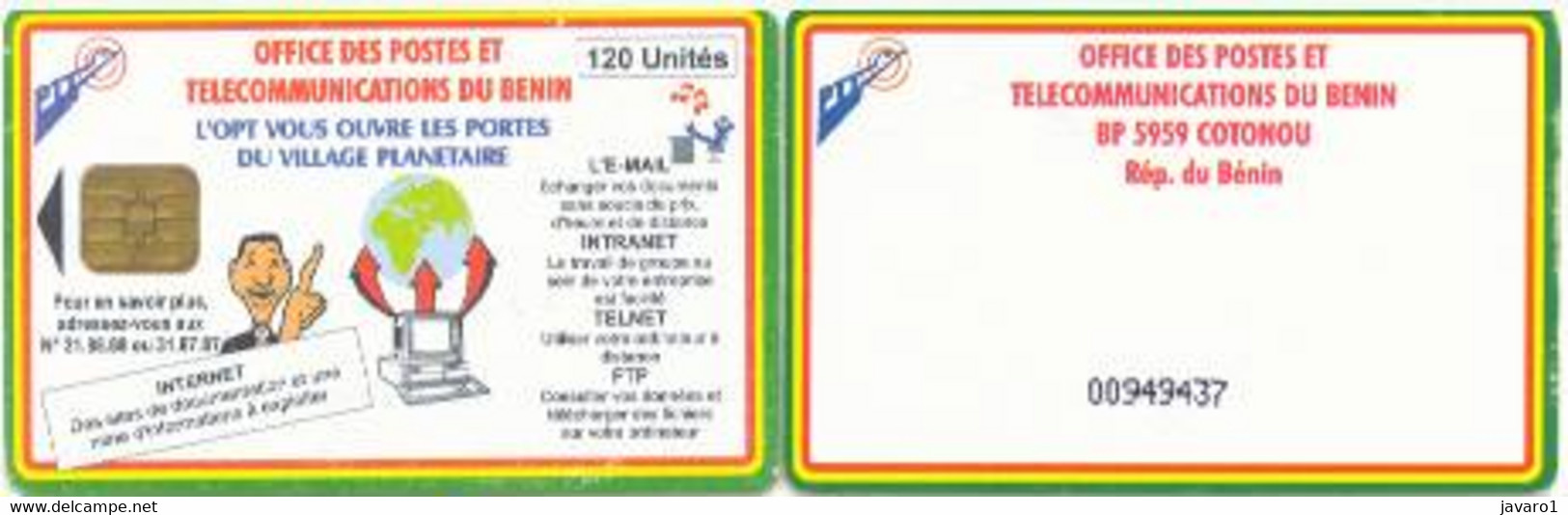 BENIN : BEN29 120u Email,Internet,Telnet,Ftp USED (x) - Benin